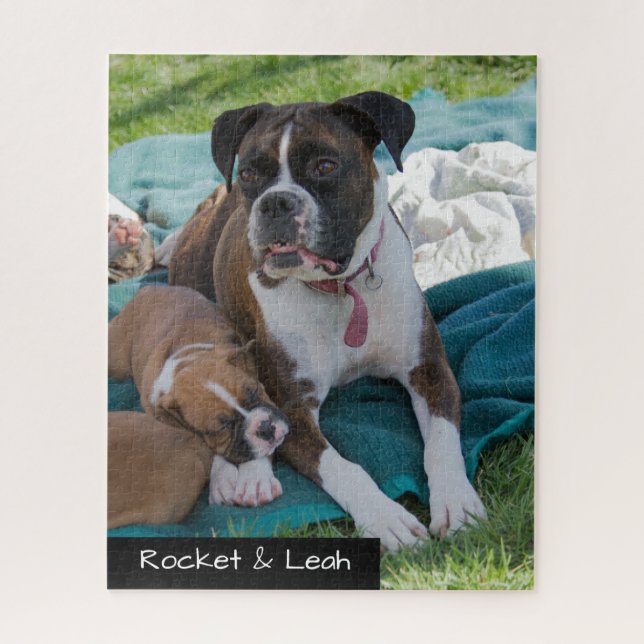 Kundenspezifische Puzzle-Boxer-Geschenke Puzzle (Vertikal)