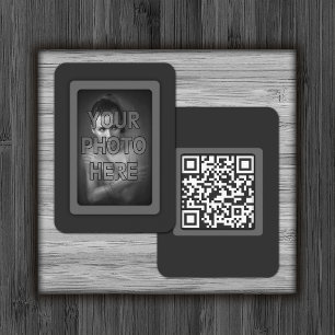 Kundenspezifische QR-Code-Profile-Foto-Visitenkart Visitenkarte