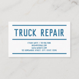 Kundenspezifische QR-Lkw-Reparatur Visitenkarte