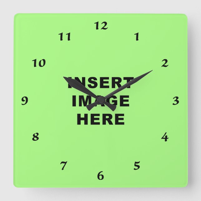 Kundenspezifische Quadratische Wanduhr (Vorderseite)