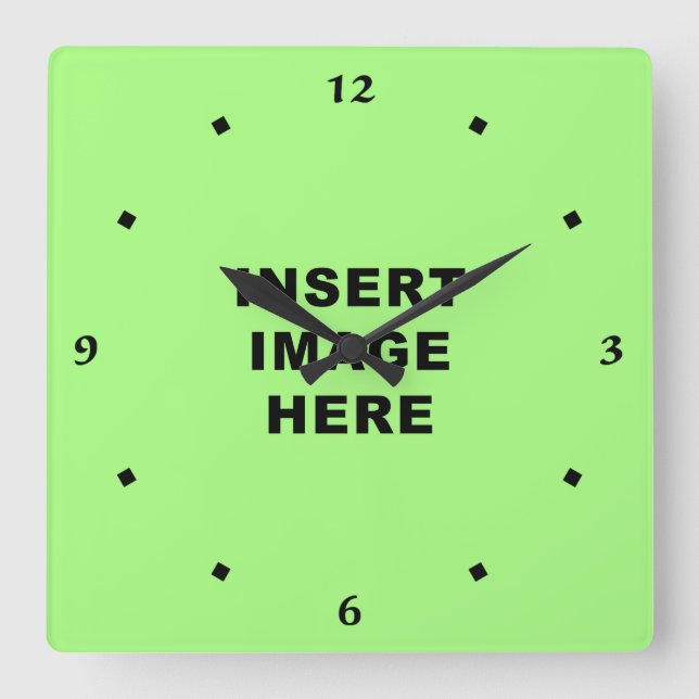 Kundenspezifische Quadratische Wanduhr (Vorderseite)