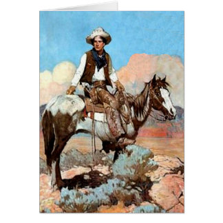 Kundenspezifische Recht und Ordnung-Cowboy-Karte