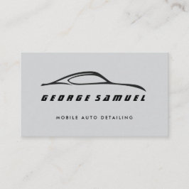 Kundenspezifische Reparatur und modernes Auto im D Visitenkarte