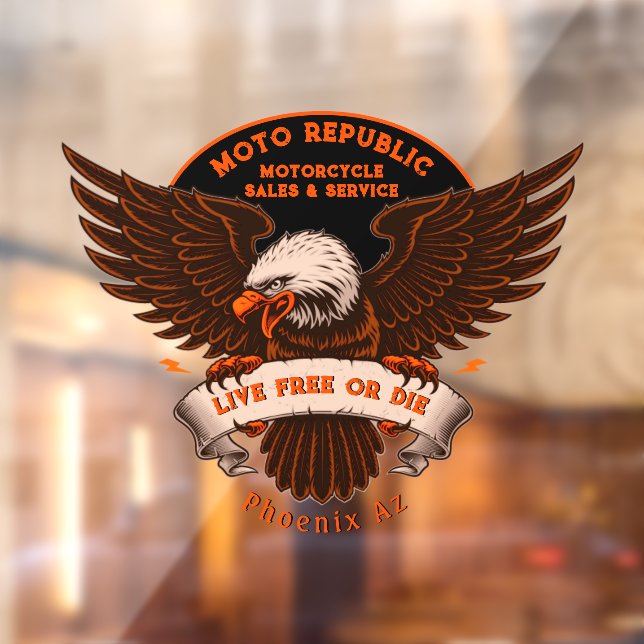 Kundenspezifische Reparatur von Motorrädern an der Fensteraufkleber (Blatt 2)