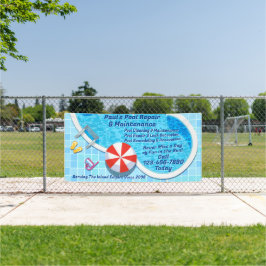 Kundenspezifische Reparatur von Pool-Wartungen Banner