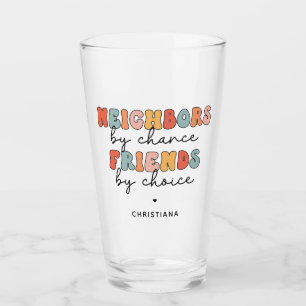 Kundenspezifische Retro-Nachbarn durch Zufall Freu Glas