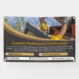 Kundenspezifische Roofing-Service-Geschäfte im Det Banner