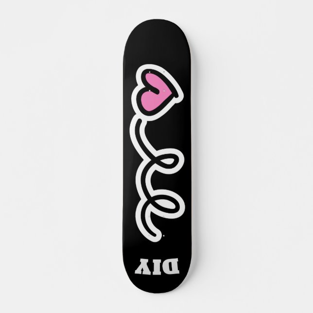 Kundenspezifische rosa skateboard (Vorne)