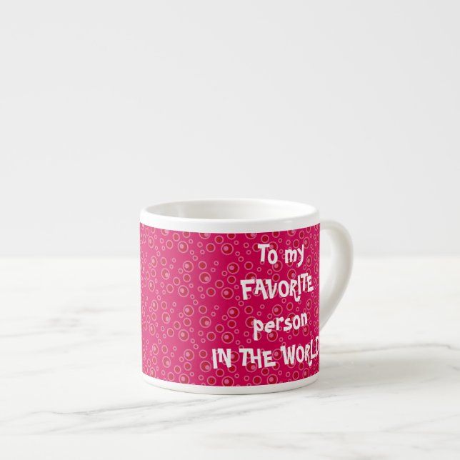 Kundenspezifische rote expresso Tasse (Vorderseite Rechts)