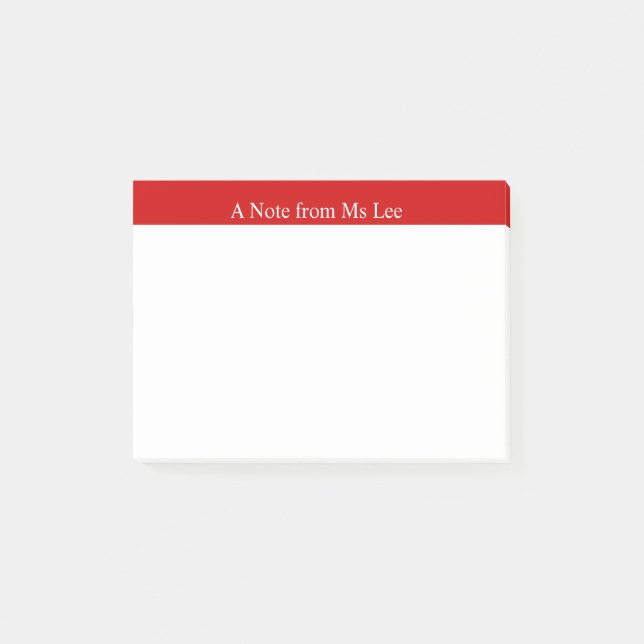 Kundenspezifische rote post-it klebezettel (Vorderseite)