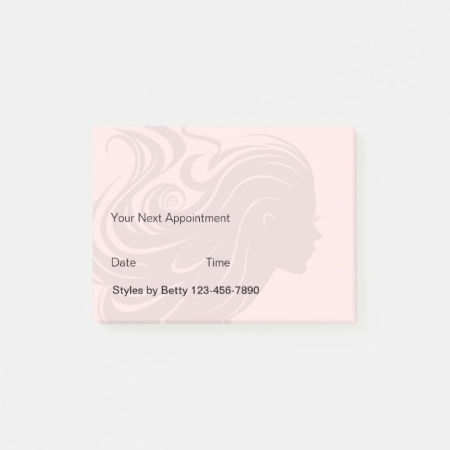 Kundenspezifische Schönheits-Thema-Posten Post-it Klebezettel (Vorderseite)