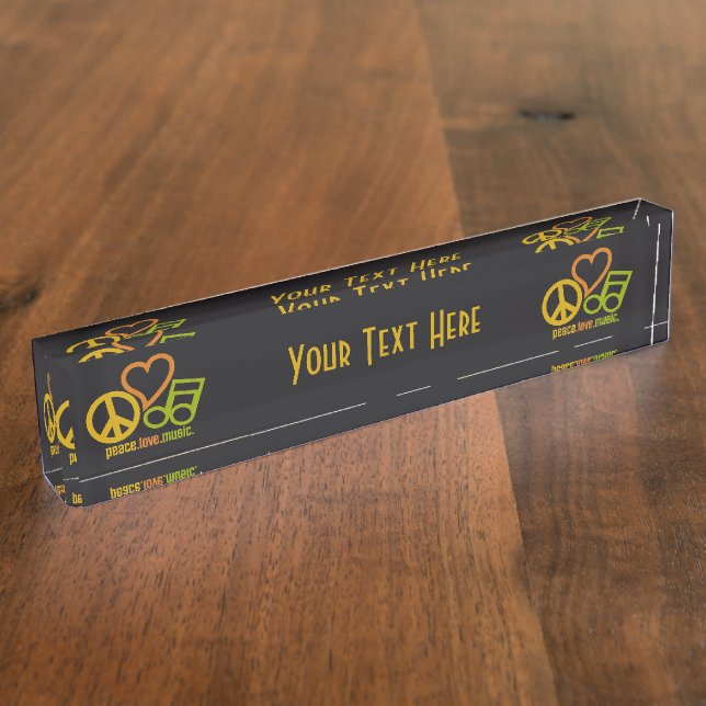 Kundenspezifische Schreibtischplatte der Namensplakette (Seite)