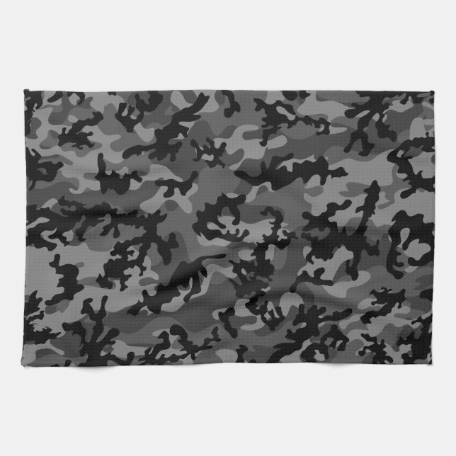 Kundenspezifische schwarze handtuch (Horizontal)