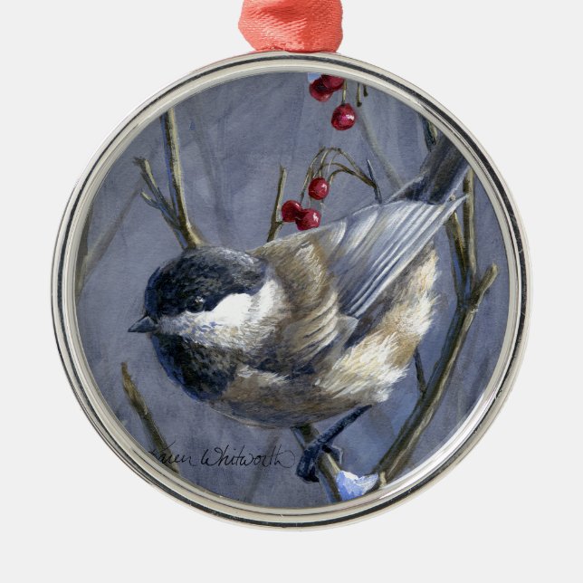 Kundenspezifische Silbernes Ornament (Vorne)