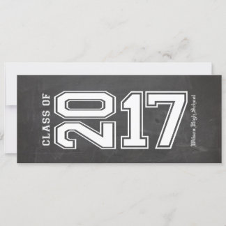 Kundenspezifische Tafel-Klasse von Abschluss 2017 Einladung