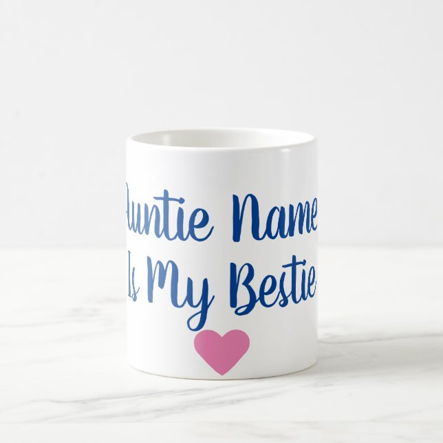 Kundenspezifische Tante Is My Bestie Mug Kaffeetasse (Mittel)