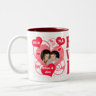 Kundenspezifische Tasse des Valentines Tages