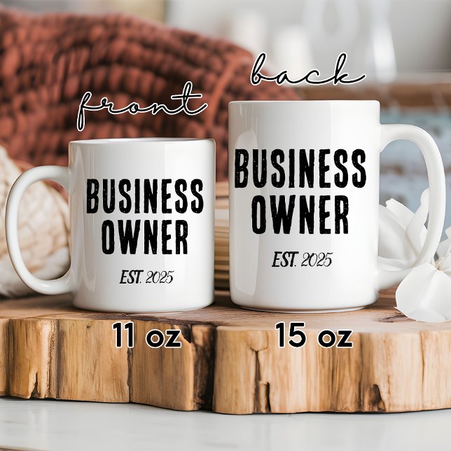 Kundenspezifische Tasse für Geschäftsinhaber, Gesc (business owner mug, boss gift mug, custom entrepreneur mug, CEO coffee mug, small business mug,)