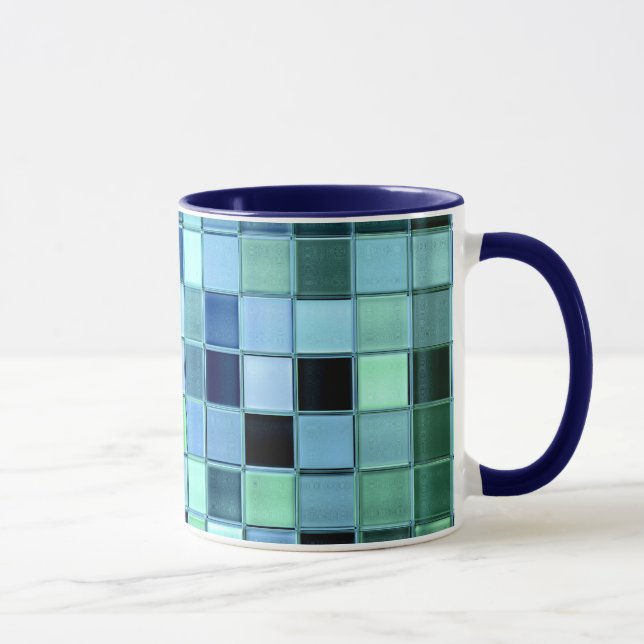 Kundenspezifische Tasse SeaGlass Fliese in den (Rechts)