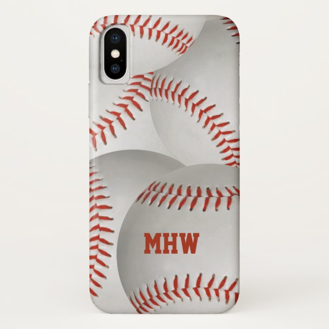 Kundenspezifische Telefon-Hüllen des Baseballs Case-Mate iPhone Hülle (Rückseite)