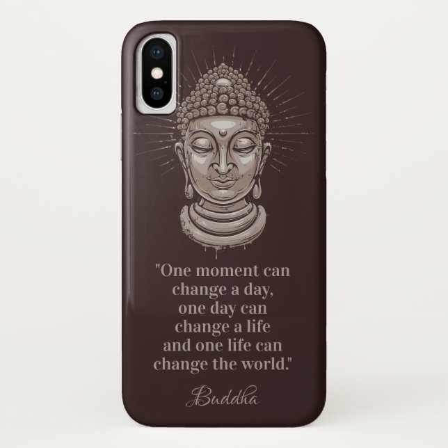 Kundenspezifische Text Buddha-Zitattelefon-Hüllen Case-Mate iPhone Hülle (Rückseite)