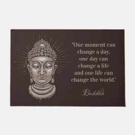 Kundenspezifische Text Buddha-Zitattürmatte Fußmatte