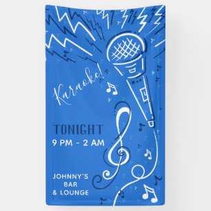 Kundenspezifische Text-Musik-Mikrofonfahne Banner