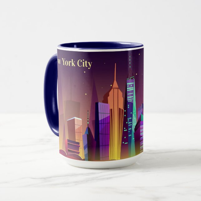 Kundenspezifische Text New- York Tasse (Vorderseite Links)
