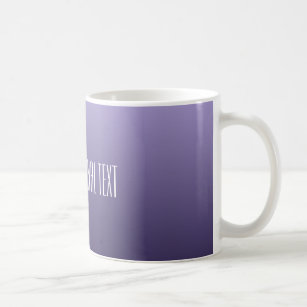 Kundenspezifische Text-Tassen der violetten lila Tasse