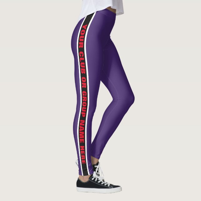 Kundenspezifische Verein-Namen-Leggings Leggings (Rechts)