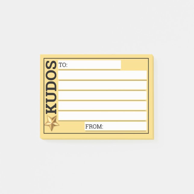 Kundenspezifische Verlobung - Mitarbeitererkennung Post-it Klebezettel (Vorderseite)