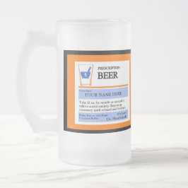 Kundenspezifische Verordnungs-Bier-Tasse Mattglas Bierglas