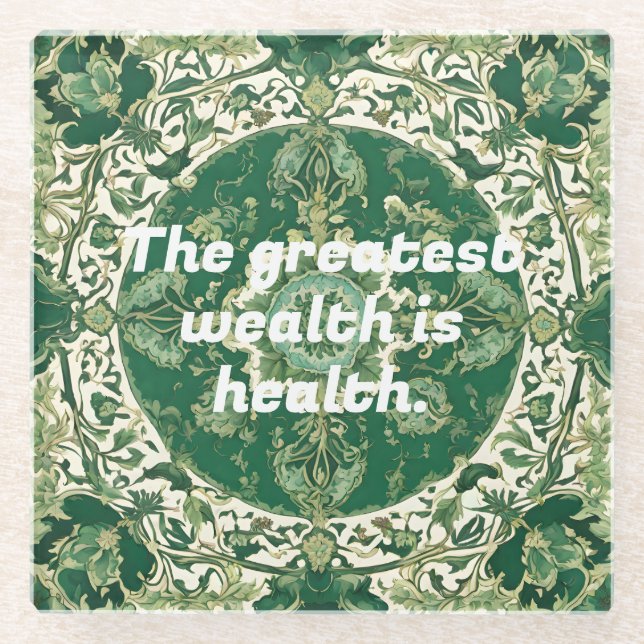 Kundenspezifische Weihnachtsgeschenke für Physioth Glasuntersetzer (Vorderseite)