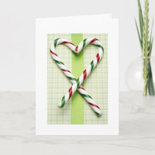 Kundenspezifische Weihnachtskarten Candy Cane Höre Feiertagskarte