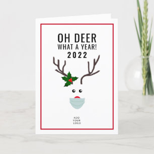 Kundenspezifische Weihnachtslogos für moderne Unte Feiertagskarte