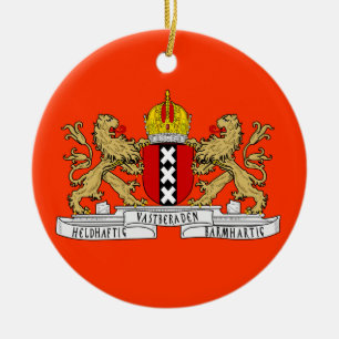 Kundenspezifische Weihnachtsverzierung Amsterdams Keramik Ornament