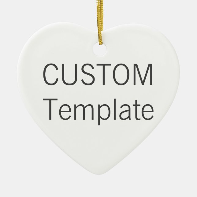 Kundenspezifische weiße Keramik HERZ Keramikornament (Vorne)