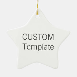 Kundenspezifische weiße Keramik STERN Keramikornament