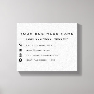 Kundenspezifische Werbung für Ihr Unternehmen Leinwanddruck