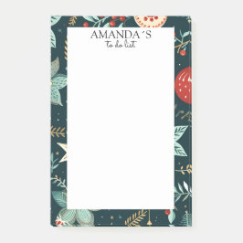 Kundenspezifische Winter- und Weihnachtsmuster - A Post-it Klebezettel