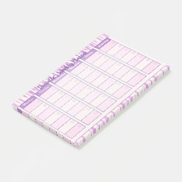 Kundenspezifische wöchentliche Planer-Nachhinweise Post-it Klebezettel