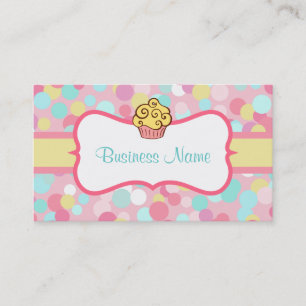 Kundenspezifische Yellow Cupcake Business Card Visitenkarte