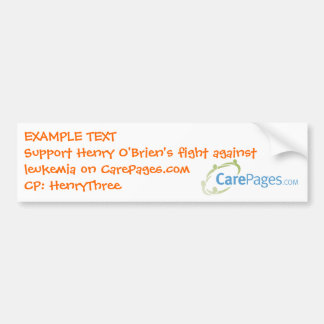 kundenspezifischer Autoaufkleber CarePages.com -