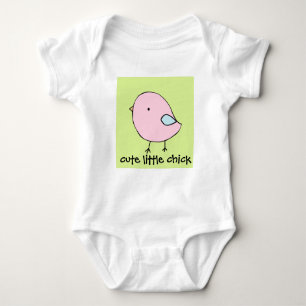 Kundenspezifischer Babybodysuit des kleinen Küken Baby Strampler