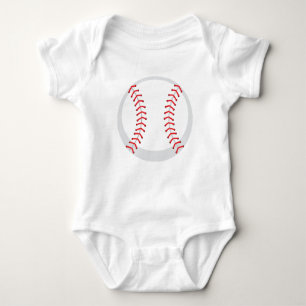 Kundenspezifischer Baseball-Baby-Jersey-Bodysuit Baby Strampler