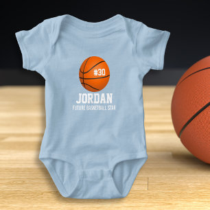 Kundenspezifischer Basketball-Spieler u. Team Baby Strampler