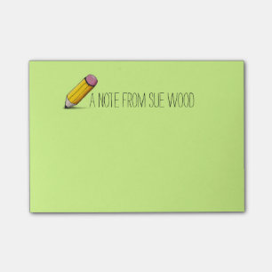 Kundenspezifischer Bleistift grafische Posten-it® Post-it Klebezettel