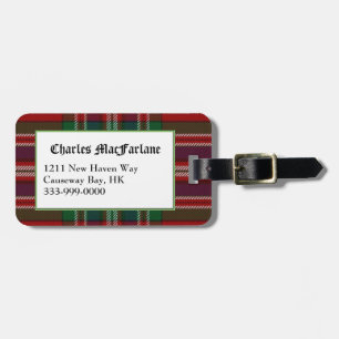 Kundenspezifischer Clan MacFarlane Gepäckanhänger