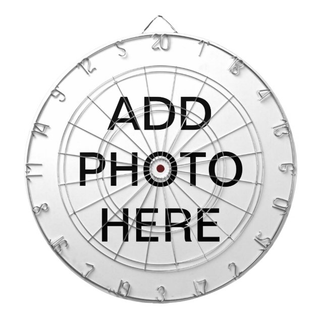 Kundenspezifischer Dartboard - FÜGEN Sie ein FOTO Dartscheibe (vorne)