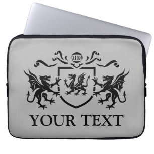 Kundenspezifischer DracheBlazon Laptopschutzhülle